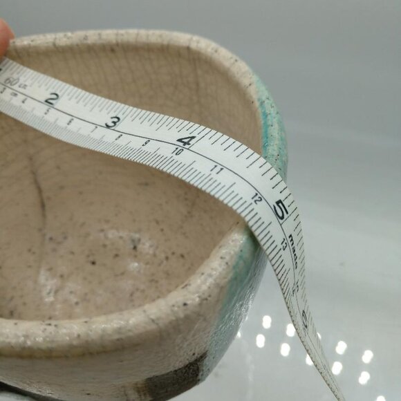 Segal Signed Pottery Bowl/Cup green/brown MCM look - Picture 5 of 15